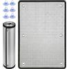 Generic Pellicola Isolante Termica per Vetri Finestre, Pellicola Oscurante Riflettente in Alluminio 8mm, Pellicola Anticalore Totale Anti Calore e Freddo con Ventose per Casa Camper Mansarda(Black,35x45cm)