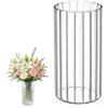 Ehanfus Vaso in Vetro Trasparente, Vasi Cilindrici in Vetro, Vaso Decorativo, per Composizioni Floreali per Casa Moderna, Soggiorno, Cucina, Matrimoni (9 * 20cm)