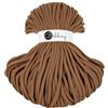Bobbiny Jumbo, corda intrecciata macramè (caramello), 9 mm, 100 m
