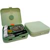 JYC CREATIVE Kit scatola da cucito portatile, kit di fili da cucitura, organizer con spillo aghi, fili (verde chiaro)
