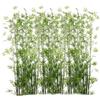 JFUTD Pianta di bambù, decorazione da parete divisoria in bambù artificiale, for interni ed esterni, giardino, ristorante, grandi piante finte di bambù verde,(20 Bamboo,1.8m/5.9ftTall)