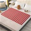 Morbuy Traverse Letto Anziani e Bambini Lavabili Impermeabile Assorbente Traversa Letto Singolo Matrimoniale per Incontinenza Riutilizzabili Morbide Traspirante Coprimaterasso (Rosso1,100x150cm)