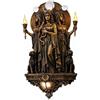 WEIWOGU Lampada da parete Ecate, La Triplice Dea Illumina il Tuo Spazio, Scultura della Mitologia Greca, Decorazione Boho senza fili, Luci della Statua della Triplice Dea Greca della Magia (1pcs)