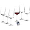 Leonardo 014790, Set di 6 calici da Vino Rosso Puccini, Trasparente