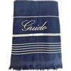 Ischia Tessile Ricami De Vivo Telo Mare Salinas Personalizzabile Nome o Iniziali - 170x90cm - Asciugamano Mare Personalizzato - Telo Spiaggia Grande Donna e Uomo - Microspugna 100% Cotone Lavabile in Lavatrice (Blu Marino)