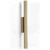 EXO lighting - Applique TANIA oro led SMD AC 2x4W (H.40,8cm). Applique minimalista e moderna ideale per corridoi, camere da letto, sale di ricevimento e soggiorni.