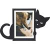 Balvi Portafoto Hidden Cat Colore Nero Design a forma di gatto per amanti degli animali Metallo 10x15