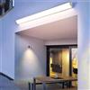 GZZBMY LED Esterni Lungo Lampada da Parete Ovale Moderna Alluminio Applique da Parete IP65 Impermeabile Interno 3000K/4500K/6000K Illuminazione da Parete Interni per Balcone (Bianco Luce Neutra,60cm)