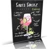 siviwonder Targa da cocktail Sarti Spritz ricetta in alluminio dibond 3 mm resistente alle intemperie - Bar decorativo in metallo per bancone cucina giardino cantina - 20 x 14 cm tavola look retrò