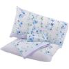 Viterbo Biancheria Coordinato Completo Letto Lenzuola Lancetti In Finissimo Cotone 100% Singolo - 1 Piazza E Mezzo - Matrimoniale (Fiori Celeste, 1 Piazza E Mezzo (3440))