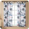 GIRASOLE HOME Coppia Tende Semi Coprenti Stampa Vintage 2 Pannelli da 70x145cm con Passanti, Parigi