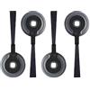 Tuxiaobu 4Pack Parti di Ricambio Spazzole Laterali, per Shark Ion Robot AV751 S87 R85 RV850 RV850WV R71 R72 R75 S86 R87 R76 RV871 RV761, Nero
