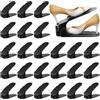 UCAMP Portascarpe,Set di 24 Organizer Scarpe Salvaspazio,Scarpiera Regolabile,Porta Scarpe in Plastica Durevole,Slot Scarpea Doppio Strato,Scarpiera con Quattro Altezze in Altezza(Nero)