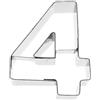 RBV Birkmann Birkmann 1010713510 - Stampo per biscotti a forma di numero 4, 6 cm, in plastica, 5 x 3 x 2 cm