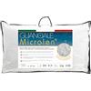 V.I.P. VERY IMPORTANT PILLOW V.I.P. Cuscino MICROLEN, in microfibra, 50x80, Bianco con Federa 100% Cotone