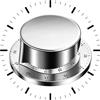 Feirdhoo Timer da cucina meccanico, timer da cucina in acciaio inox, adsorbibile, magnetico, timer da cucina manuale con conto alla rovescia, per forno a microonde, cottura al forno, orologio da cucina