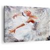 ARTTOR Moderno Quadro su Tela 70x50 cm Stampe da Parete Persone Musica - 3101