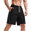 NY Threads Pantaloncini Sportivi da Uomo - Asciugatura Rapida, vestibilità Ampia, Leggeri, Ideali per Corsa, Allenamento E Palestra, con Tasche, Bianco, M