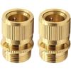 Hydrogarden 2 pezzi filettatura esterna 3/4" in ottone attacchi rapidi per irrigazione giardino accessori lavaggio auto raccordi
