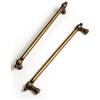 BEILEIOU Tiratori in ottone antico in lega di zinco - 192 mm (7,56 pollici) maniglie classiche per cassetti con foro centrale, per armadi da cucina, armadi da bagno, armadi per il cambio