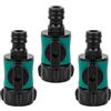Hydrogarden 3 pezzi Connettore con 3/4" filettatura interna valvola di regolazione: valvola per regolare e bloccare il flusso d'acqua di un tubo all'uscita di un pezzo Y o rubinetto