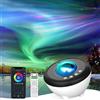 YunLone Proiettore Aurora Lampada Proiettore Stelle Soffitto LED Proiettore Cielo Galassia con Smart APP, Compatibile con Alexa, Macchina Suono, Bluetooth Musicale, 48 Modalità per Bambini Adulti