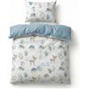 BABYSAFE Set Copripiumino Lettino 90x120 e Federa Cuscino 40x60 Coordinata, 100% Cotone Certificato Oeko-Tex - Copripiumino 90x120 Neonato per Culla, Lettino o Carrozzina Made in Europe