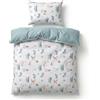 BABYSAFE Set Copripiumino Lettino 90x120 e Federa Cuscino 40x60 Coordinata, 100% Cotone Certificato Oeko-Tex - Copripiumino 90x120 Neonato per Culla, Lettino o Carrozzina Made in Europe
