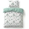 BABYSAFE Set Copripiumino Lettino 90x120 e Federa Cuscino 40x60 Coordinata, 100% Cotone Certificato Oeko-Tex - Copripiumino 90x120 Neonato per Culla, Lettino o Carrozzina Made in Europe