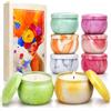 CREASHINE Candele Profumate Set per Donna Amica 8 Fragranze Candela Profumata Confezione da Regalo di Festa della Mamma Compleanno Anniversario San Valentino Bomboniera Natale