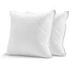 Deodar Cuscini in Piuma d'Oca 80X80 Set di 2, Imbottitura in 95% Piumino e 5% Piume d'Oca, Cuscini Decorativi per Letto Divano Hotel, 3 Camere Traspirante Lavabile, Certificato Öko-Tex e RDS