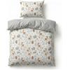 BABYSAFE Set Copripiumino Lettino 90x120 e Federa Cuscino 40x60 Coordinata, 100% Cotone Certificato Oeko-Tex - Copripiumino 90x120 Neonato per Culla, Lettino o Carrozzina Made in Europe