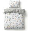 BABYSAFE Set Copripiumino Lettino 90x120 e Federa Cuscino 40x60 Coordinata, 100% Cotone Certificato Oeko-Tex - Copripiumino 90x120 Neonato per Culla, Lettino o Carrozzina Made in Europe
