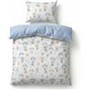 BABYSAFE Set Copripiumino Lettino 90x120 e Federa Cuscino 40x60 Coordinata, 100% Cotone Certificato Oeko-Tex - Copripiumino 90x120 Neonato per Culla, Lettino o Carrozzina Made in Europe