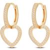 CYCUFF Orecchini a cerchio in argento Sterling 925 con zirconia cubica colorata, set di orecchini gioielli per donna, idea regalo per lei, orecchino, Argento sterling, Zirconia cubica