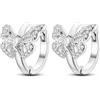CYCUFF Orecchini a cerchio in argento Sterling 925 con zirconia cubica colorata, set di orecchini gioielli per donna, idea regalo per lei, orecchino, Argento sterling, Zirconia cubica