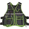 Serenophile Gilet per attrezzi da elettricista con tasche multiple per organizzare gli strumenti, realizzato in robusto tessuto Oxford 600D con ventilazione traspirante, cinghie regolabili e strisce riflettenti