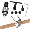 HavenlyCove Mandrino per trapano motore JT0 con gamma di serraggio da 0 34 mm, per alberi elettrici da 48 mm, compatibile con vari trapani elettrici, fresatura, tornio e macchine per legno (6 mm)