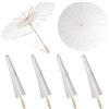 Generic 4 pz Ombrello di Carta 60CM Cinese Giapponese, Bianco FAI DA TE Ombrello Decorativo per Matrimonio