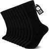 ZFSOCK Calze Uomo Lunghe Eleganti: Classiche Cotone Nere 10 Paia XL