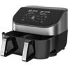 Instant Pot Instant Vortex Plus Double Basket with ClearCook - 7.6L Digital Hot Air Fryer, Stainless Steel, 8-in-1 Smart Programmes - Frying, Baking, Roasting, Grilling, Dehydrating, Warming, XL Capacity -1700 W