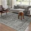 HUGEAR Tappeto Salotto 120x170cm Nero Vintage