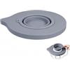 PQPO Copri Ciotola in Silicone Compatibile con la Ciotola da 4,5-5 Quart del Robot da Cucina Kitchen Aid con Testa Inclinabile | Resistente Paraspruzzi con Funzione di Versamento Facilitato