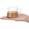 SHINEOFI Brocca in vetro Borosilicato 200 ml Barattolo per latte trasparente Tazza piccola per caffè e tè resistente al calore per uso domestico e caffè