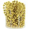 MIJOMA Ghirlanda di perle, elegante nastro di perle, catena di perle e filo decorativo per perle, elegante decorazione da tavolo, Natale, Avvento, matrimonio, perle decorative da 8 mm, 8 metri (oro)