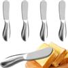 Lithyc Squisito Set di Coltelli Da Burro da 4 Pezzi,Coltello Burro,Spalmaburro,Coltello Per Spalmare, Mini Set di Coltelli da Formaggio per Burro, Marmellata, Formaggio, Panna