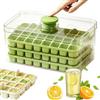 Generico Secchiello Ghiaccio con Coperchio per Freezer,3 Livelli 96 Scomparti Stampo a Pressa con Coperchio e Contenitore | Vaschetta per Cubetti da Cocktail - per Casa Ufficio Campeggio Feste Caffè Whisky