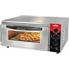 CROSSON Forno Elettrico per Pizza 50 * 50CM,Forno Pizza Elettrico Professionale in Acciaio Inox Temperatura fino a 350℃ con Pietra,Timer 30 min per Hotel,Ristoranti,3000W