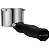 Normcore Portafiltro 51 mm DeLonghi La Specialista serie 9 EC9155/9335/9355/9665, cestello filtro 23-25 g, manico alluminio anodizzato nero
