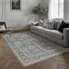 HUGEAR Vintage Tappeto 160x230cm Nero Antiscivolo Lavabile In Lavatrice Salotto Camera Da Pranzo Sedia Ufficio Tappeti Grandi Rug Esterno Pelo Corto Carpet